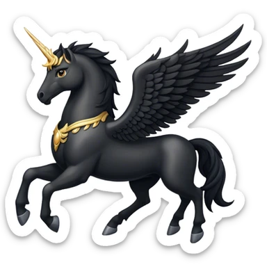 Black Pegasus sticker