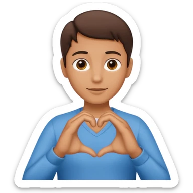 Corazón con las manos como éstas🖐️ sticker