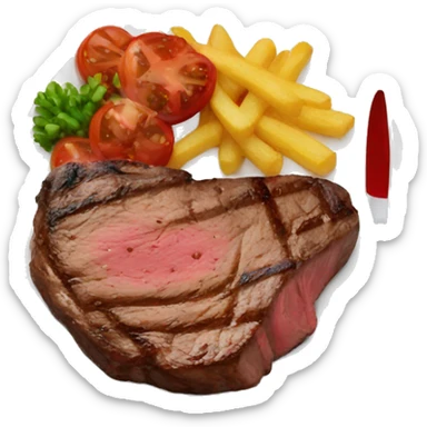 Steak dinner sticker