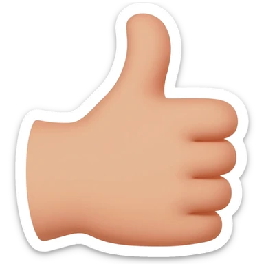 cute thumbs up sticker