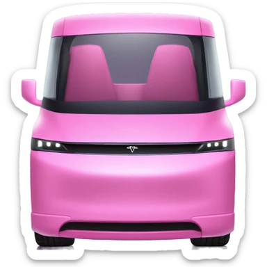 Pink Tesla cyber truck sticker