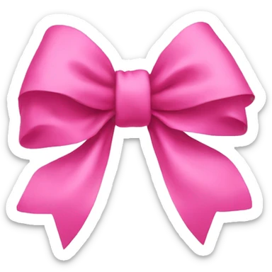 pink bow  sticker