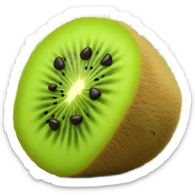 3d kiwi fruit sticker