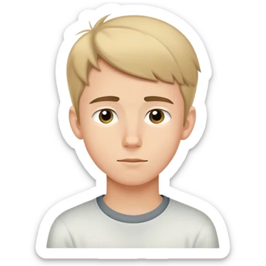 teenage boy daydreaming sticker