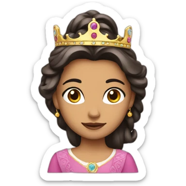 PRINCESA ESTUDANDO sticker