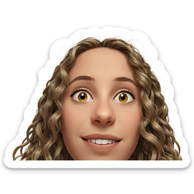 smiling girl portrait closeup sticker