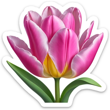 4k, 8000x8000px, still life render masterpiece. Lush, highly detailed, ultra realistic, Angelique (Tulipa ‘Angelique’) sticker