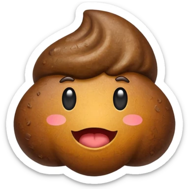 Poop emoji with supermicro logo sticker