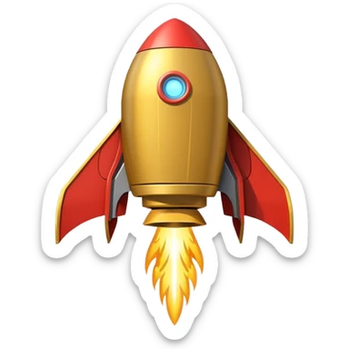 gold ancient wide jetpack with rocket projectiles on both sides, back view, no fire sticker