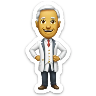 Slightly goofy looking congressperson sticker