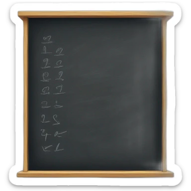writing on a blackboard sticker