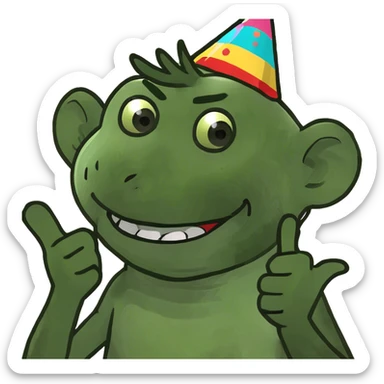 monkey flipping someone off laughing sticker