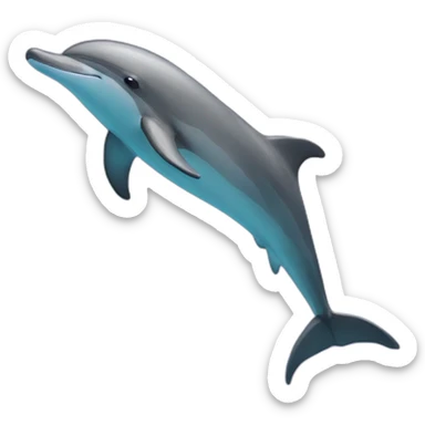 swimming dophin sticker