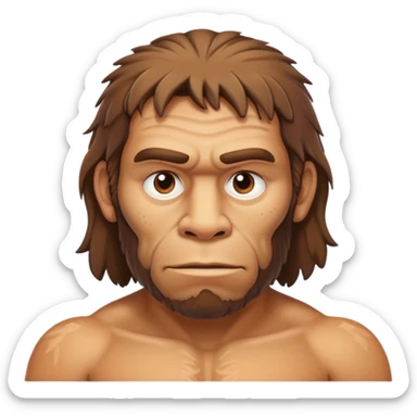 Regular guy, Neanderthal forehead sticker