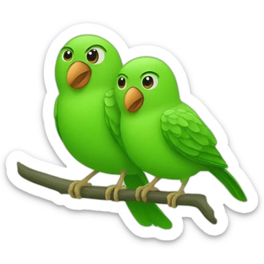 duo the duolingo green bird sticker