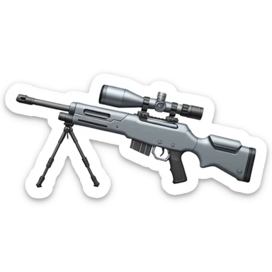 mini ICBM sniper rifle sticker