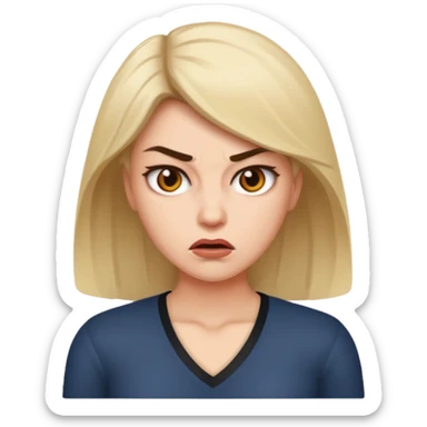 aggressive female boss sticker