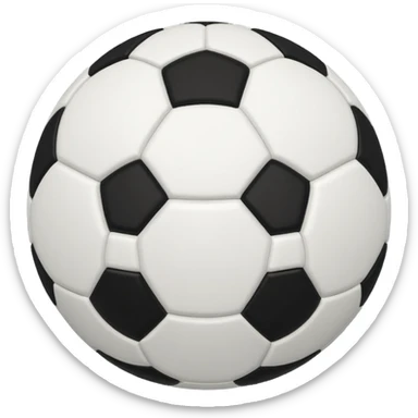 Soccer ball head sticker