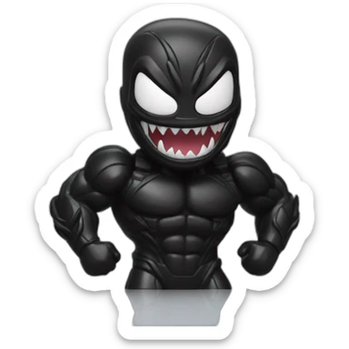 Venom Action figure sticker