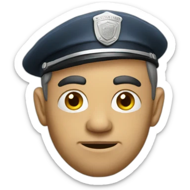 man-police-troll sticker