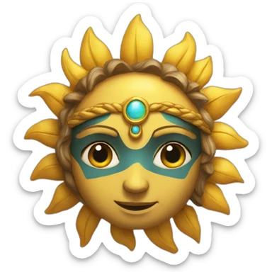Sun god nika sticker