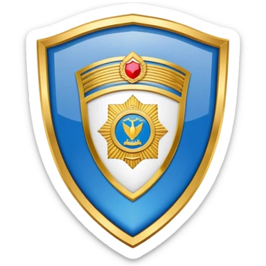 Kuwait police logo sticker