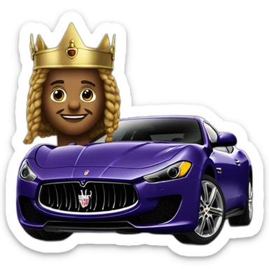 Vinking dans une Maserati sticker
