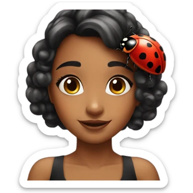 Ladybug, use this picture. Add a gold princess tiara on her geat sticker