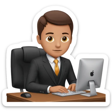 haz a un trader en su computadora} sticker