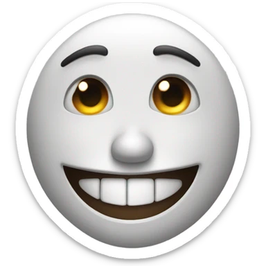 happy face that’s a little too happy ￼ sticker