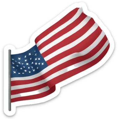 flag of usa sticker