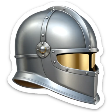 Can you create an outline for a helmet, medieval platebody and platelegs? make sure they are clean as they serve for a preview for an armour slot sticker