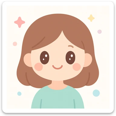 brown haired girl sticker