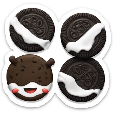 Oreo cookies with pepper sticker