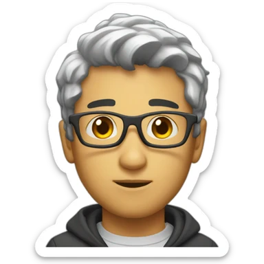 persona sacandose foto sticker