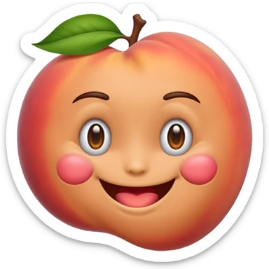 emoji with butt sticker