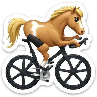 Show pony on a peloton sticker
