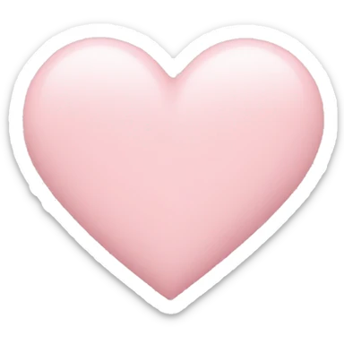 pastel pink heart sticker