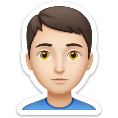 Ukrainean looking up left sticker