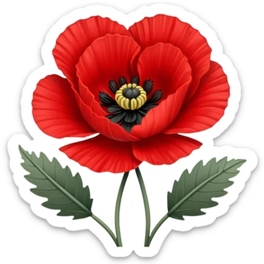 𝕡𝕠𝕡𝕡𝕪 𝕡𝕝𝕒𝕟𝕥 white outline sticker