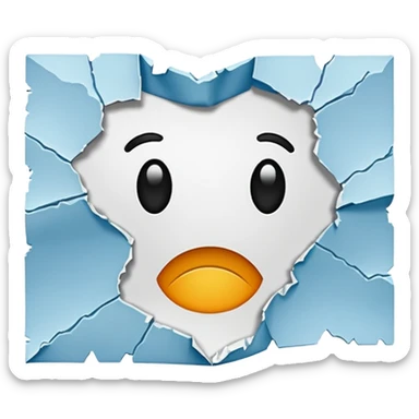 Add a crack to this -  📄 sticker