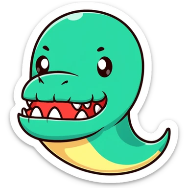 character with jaw dropped in total surprise sticker