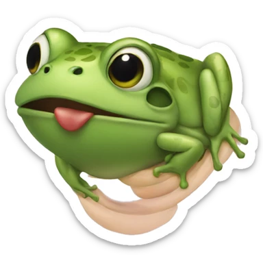 I've a frog in my throat sticker