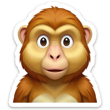 long nose proboscis monkey sticker