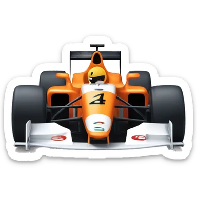 McLaren Formula 1 car number 4 sticker