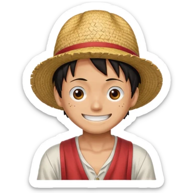 Luffy from one piece sticker