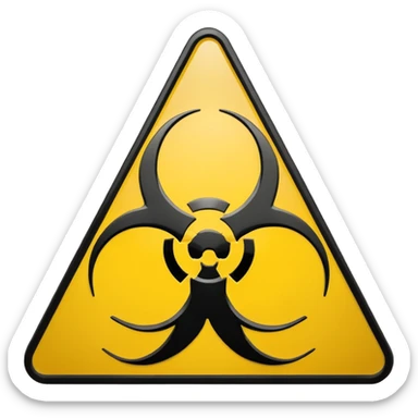 Biohazard sticker