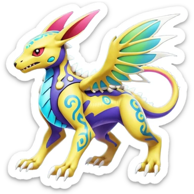 Fakémon-Pokémon-Spectrobes-Digimon-animal-fantasy-hybrid-creature  sticker