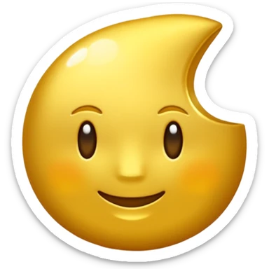 Fais une pièce d'or avec l'inscription F sticker