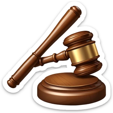 judge gavel sticker